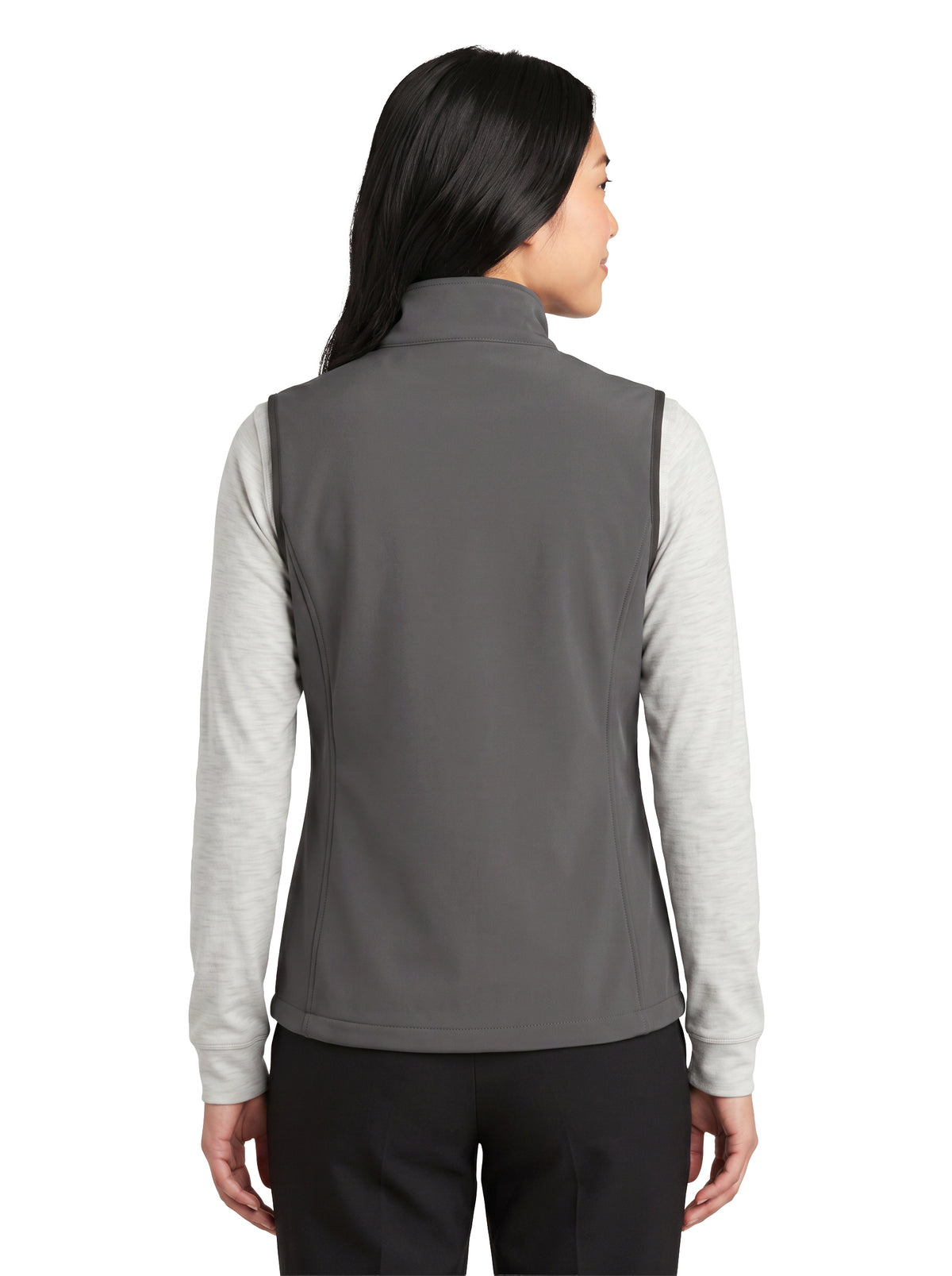 929-S3F Women's 3 Layers Soft Shell Full Zip Vest