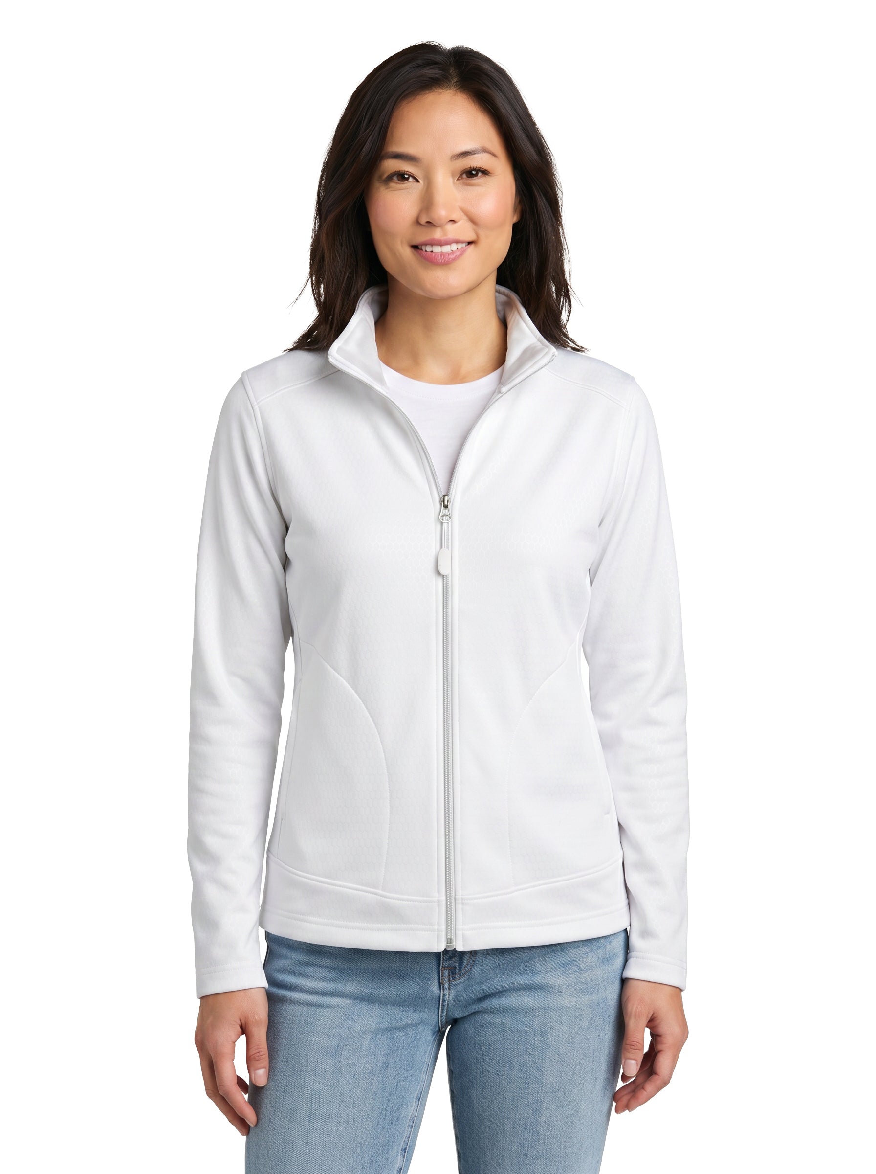936-SSE Women's Soft Shell Embossed Full Zip Jacket