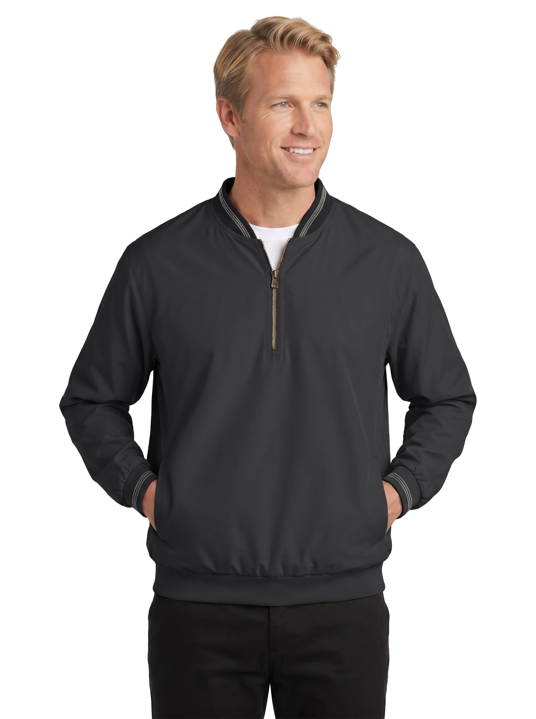 9413-MFI Men's Microfiber ¼ Zip Windshirt