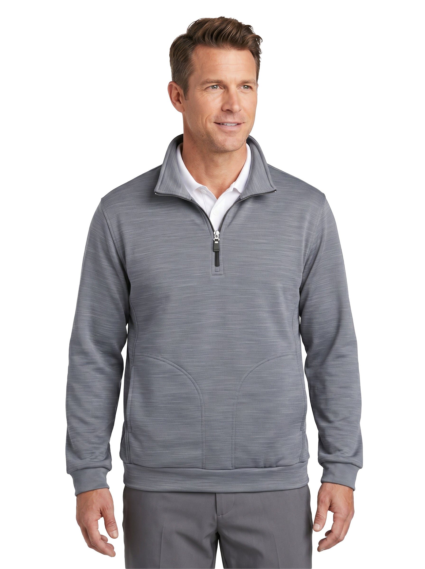 9441-TSF Men's Tiger Stripe Soft Shell Fleece ¼ Zip Jacket