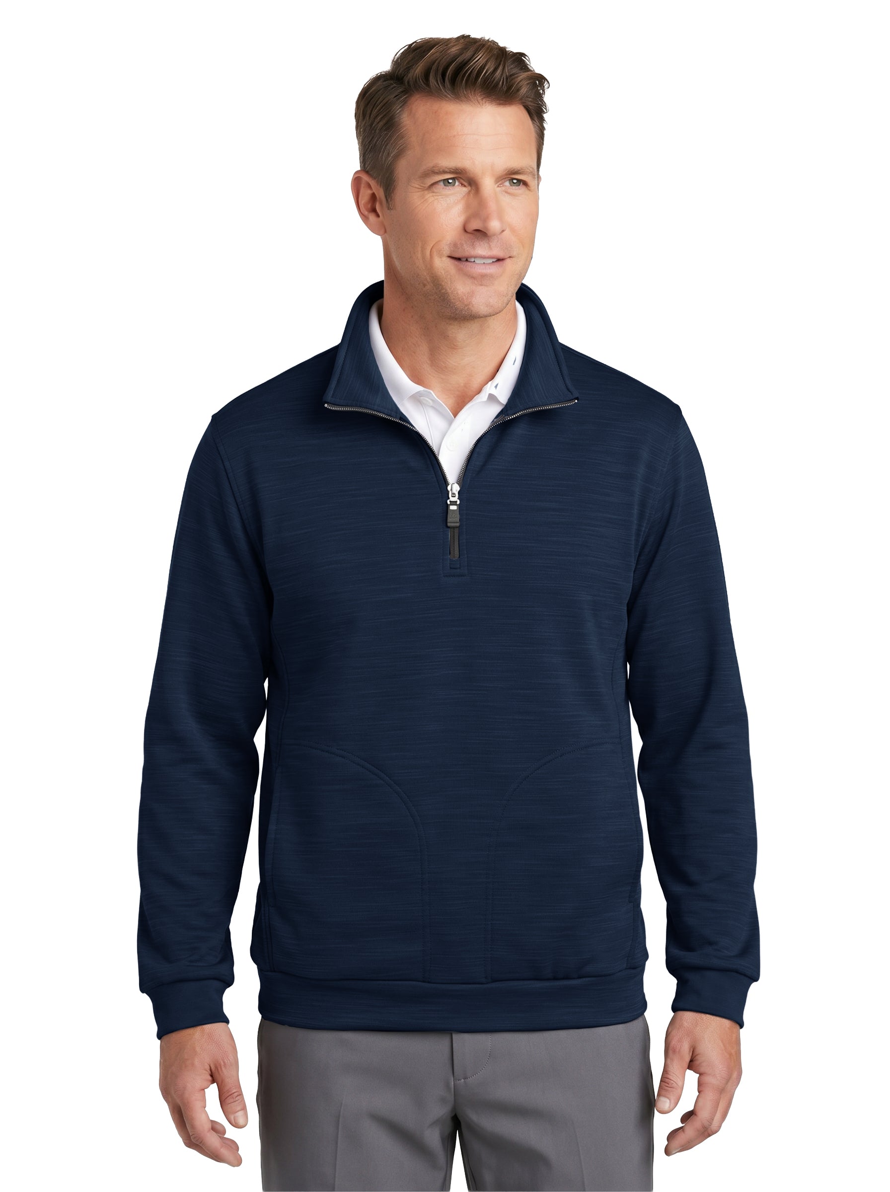 9441-TSF Men's Tiger Stripe Soft Shell Fleece ¼ Zip Jacket