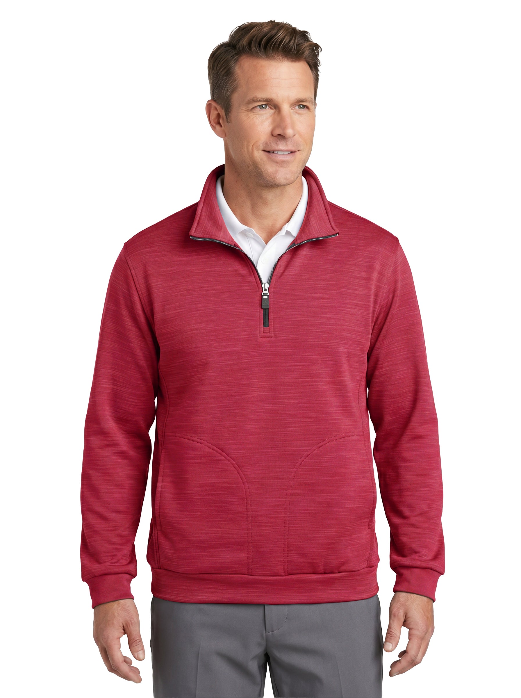 9441-TSF Men's Tiger Stripe Soft Shell Fleece ¼ Zip Jacket