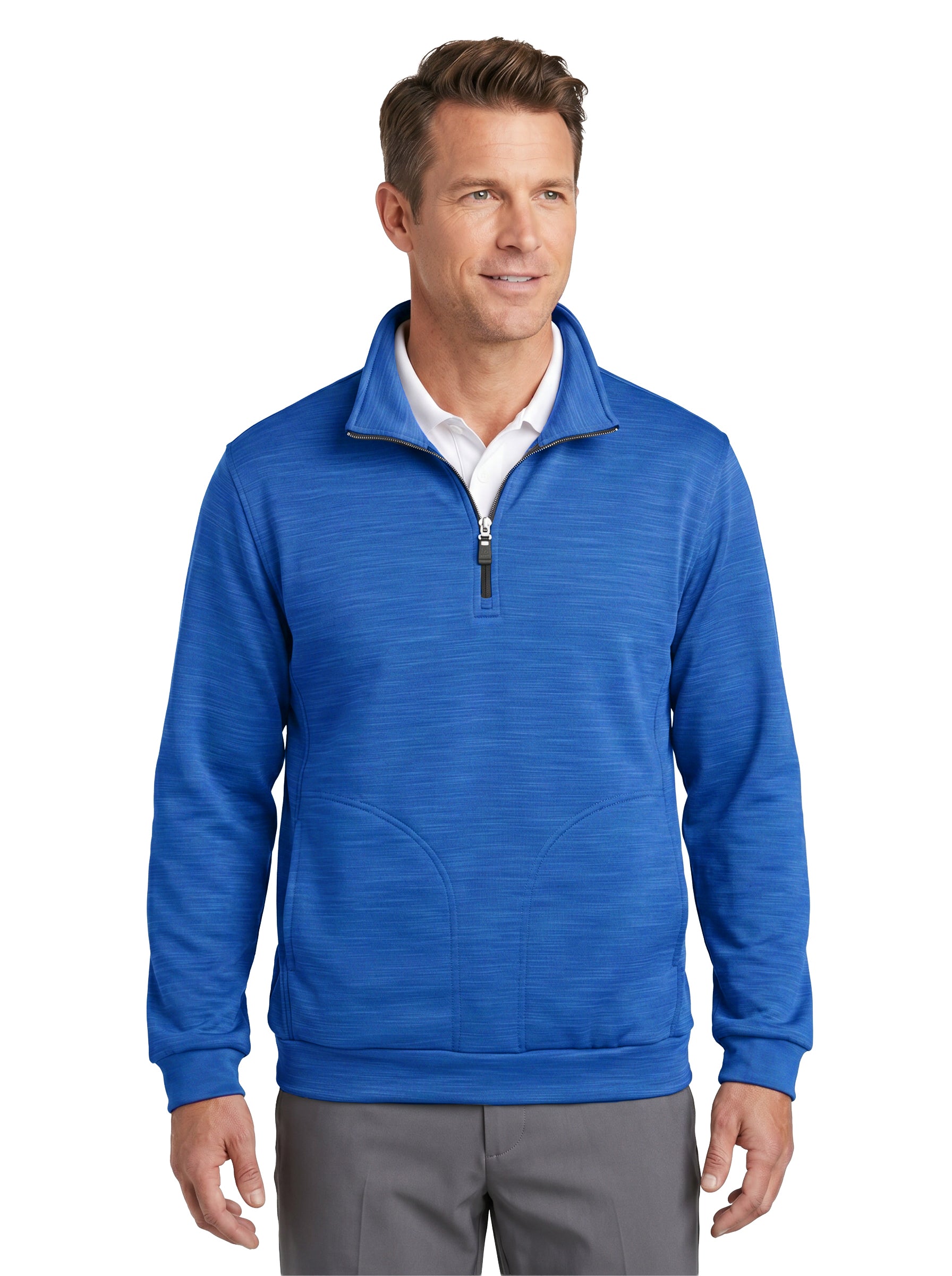 9441-TSF Men's Tiger Stripe Soft Shell Fleece ¼ Zip Jacket