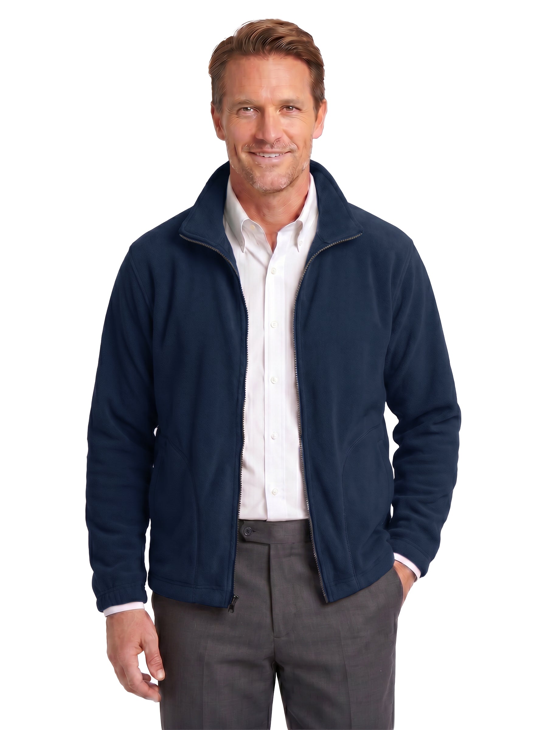 9685-MFL Men's Microfleece Full Zip Jacket