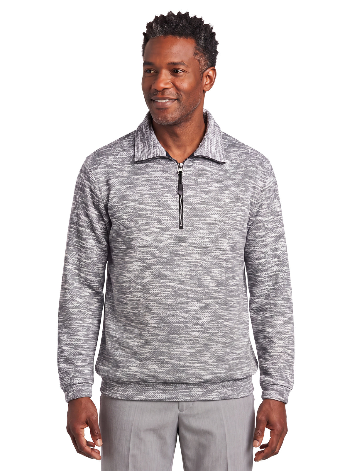 9487-SWP Men's Sweater Sublimated Print ¼ Zip Pullover