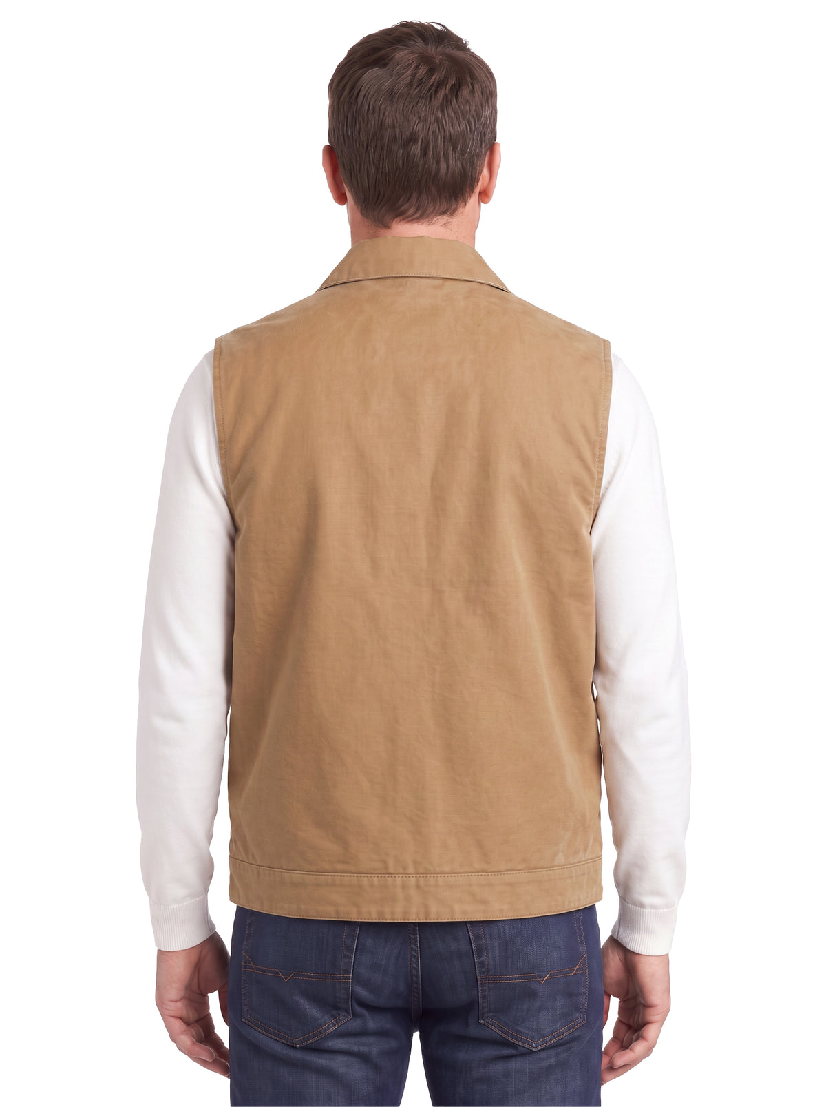 8529-CAV Men's Duck Canvas Full Zip Vest