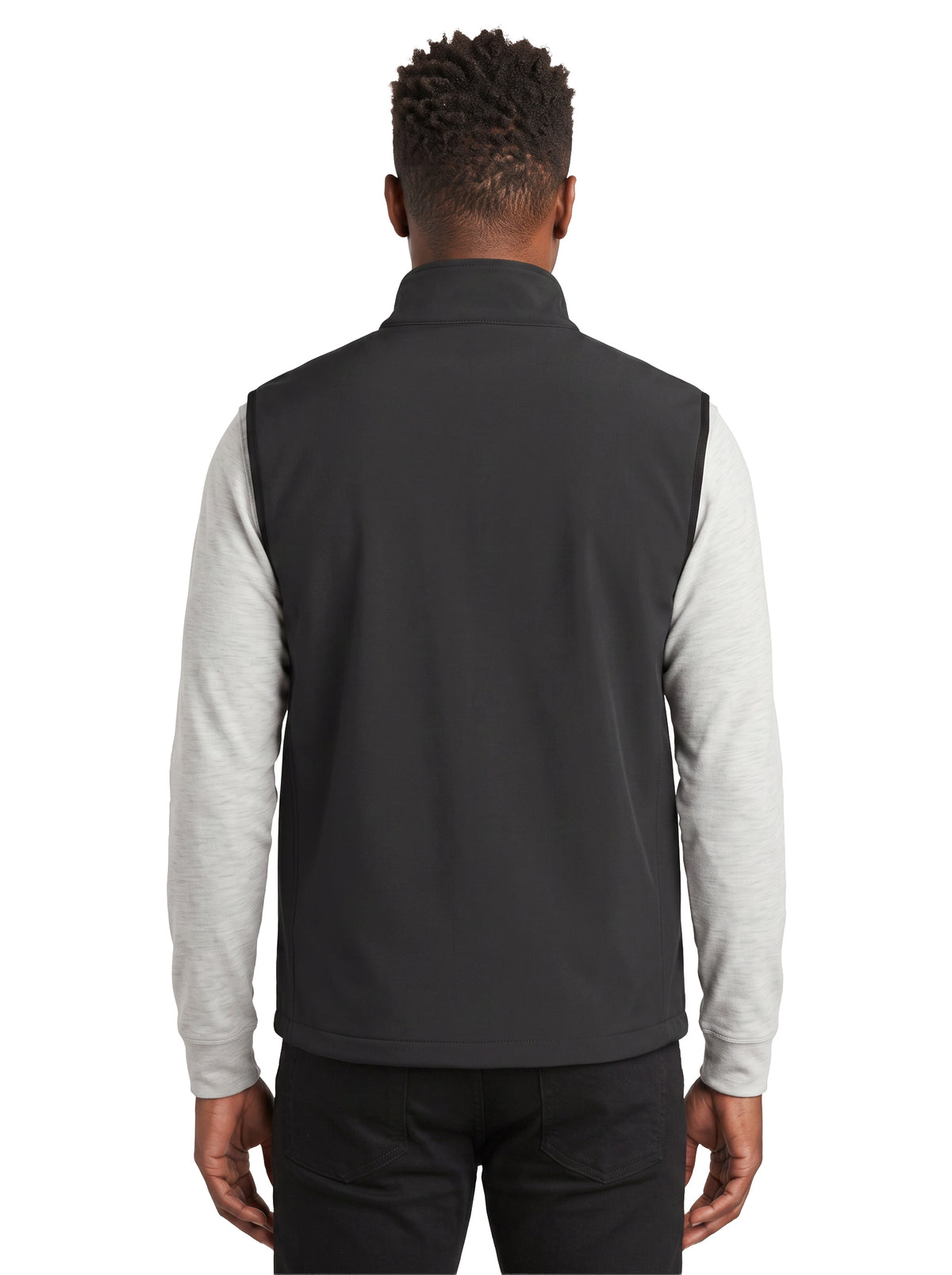 9529-S3F Men's 3 Layers Soft Shell Full Zip Vest