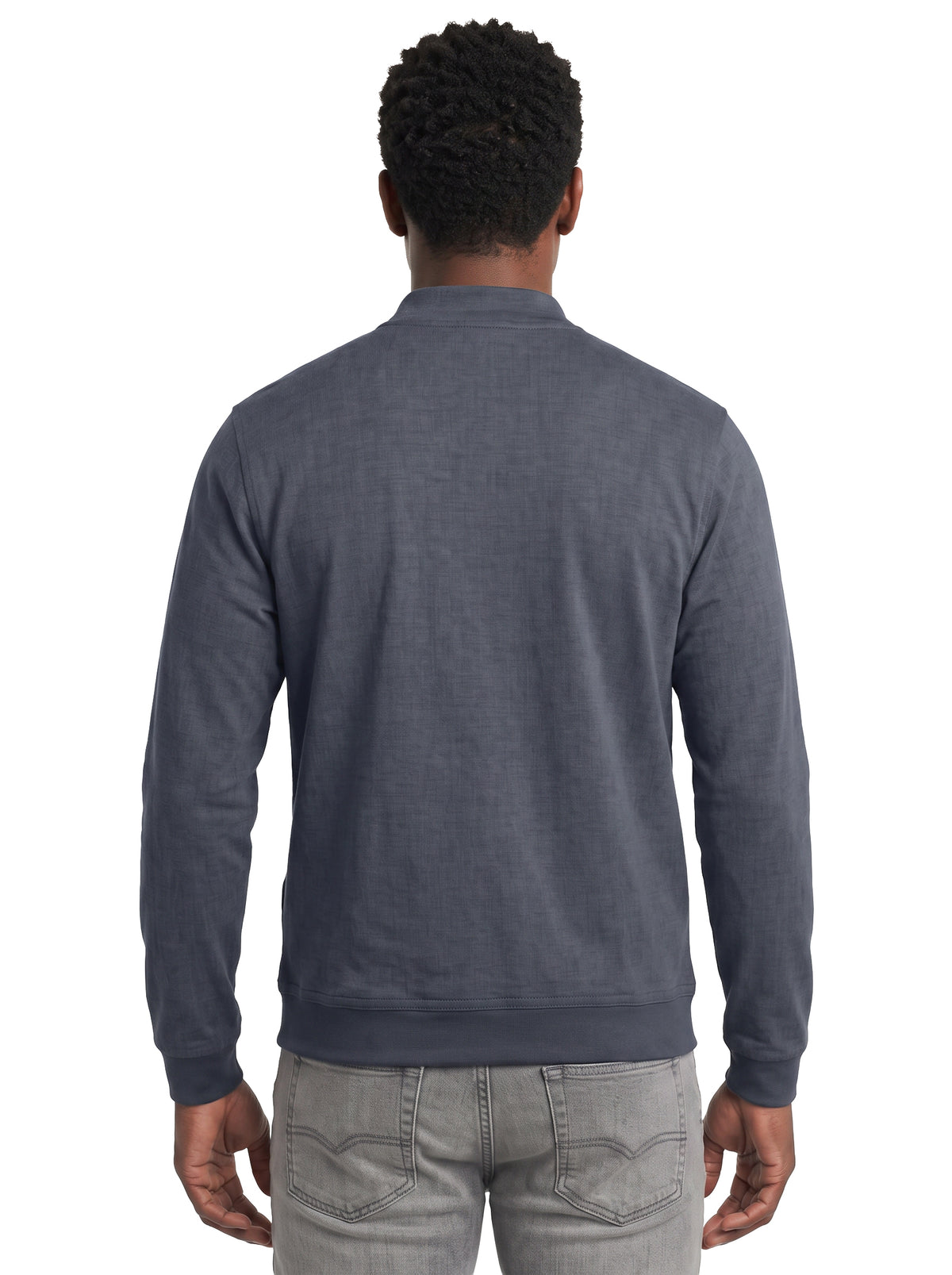 9611-CBS Men's Chambray Full zip Wind Jacket
