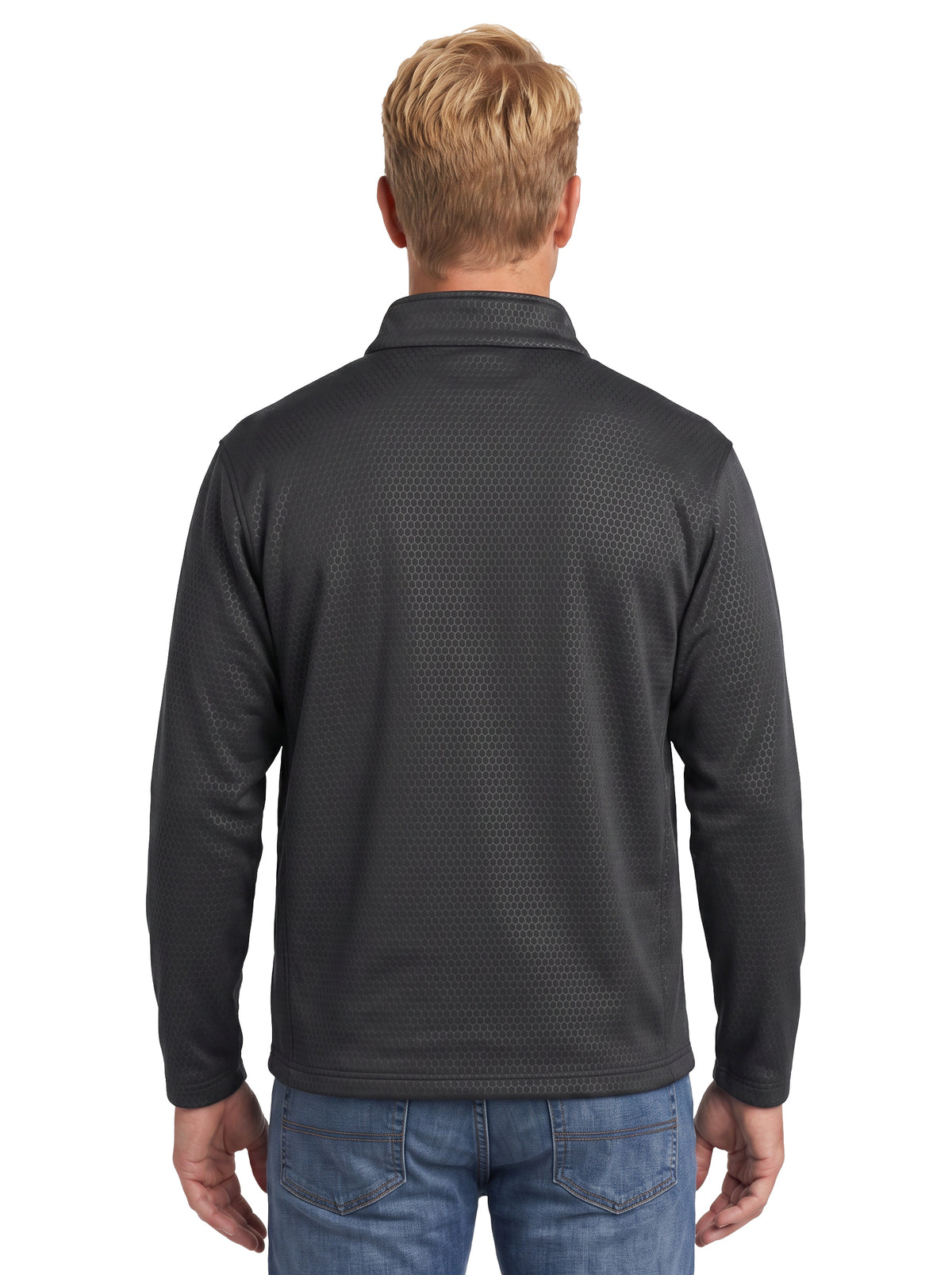 9677-SSE Men's Soft Shell Embossed Full Zip Jacket