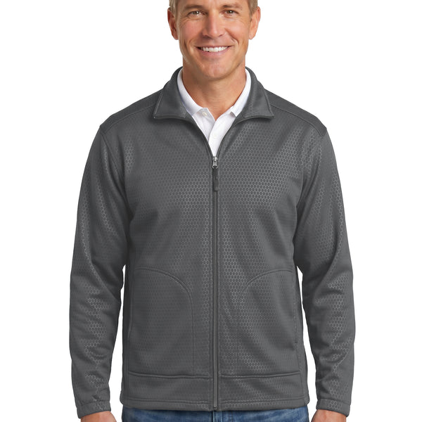 syunta 9677-SSE Men's Soft Shell Embossed Full Zip Jacket