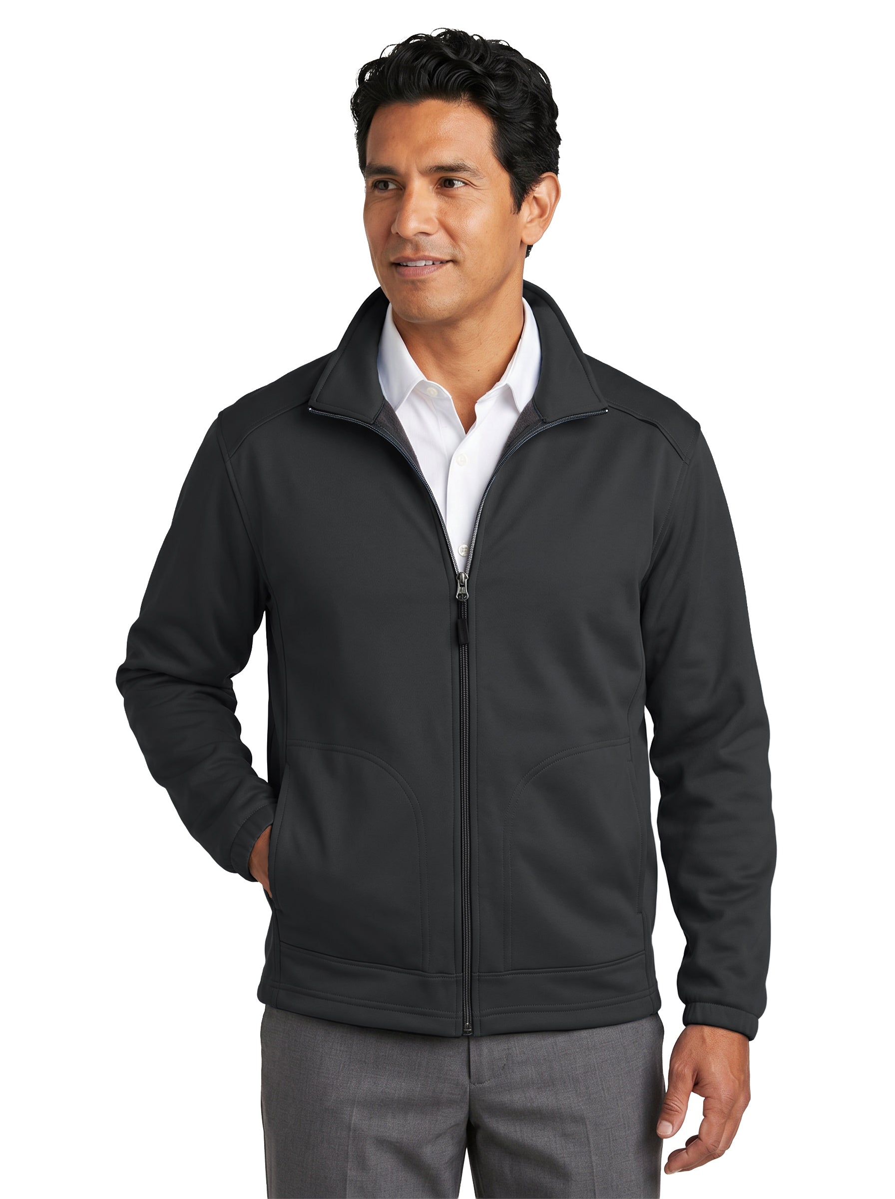 9679-SSF Men's Soft Shell Fleece Full Zip Jacket