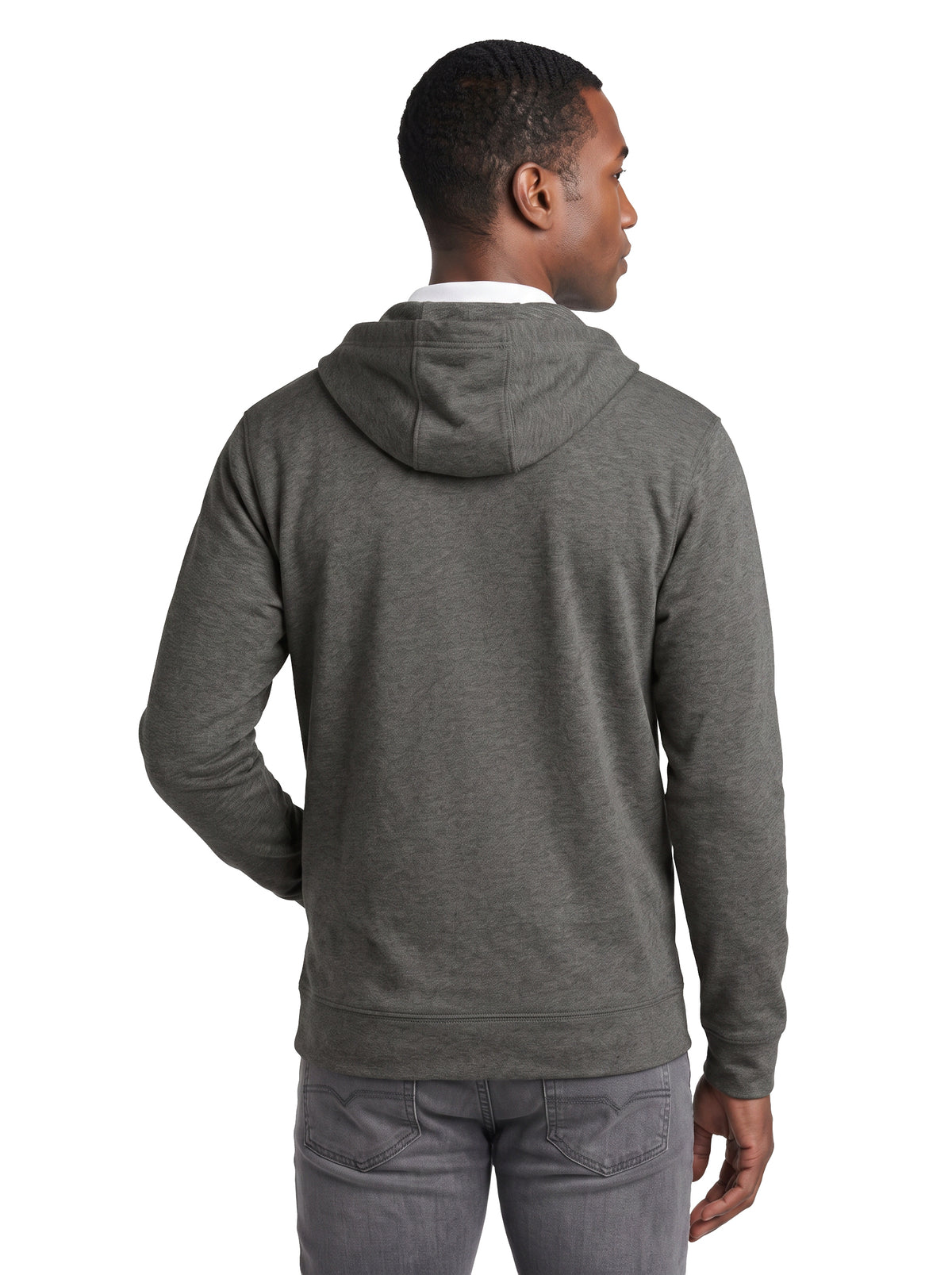 9738-BDI Unisex Bonded Interlock Full Zip Hooded Jacket