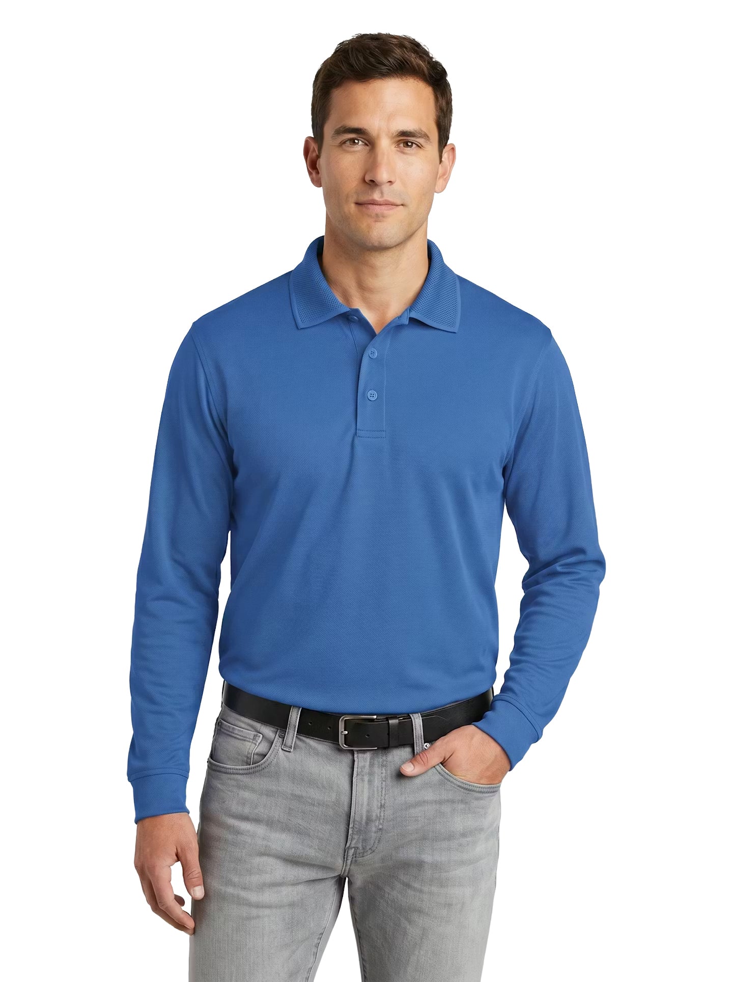 LS1342-AQD Men's Aqua-Dry Long Sleeve Polo