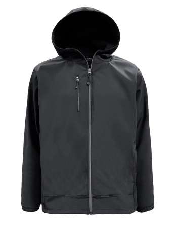 9768-S3F Men's 3 Layers Soft Shell Hooded Full Zip Jacket 