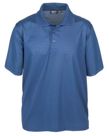 1365-EMB Men's Embossed Honeycomb Polo