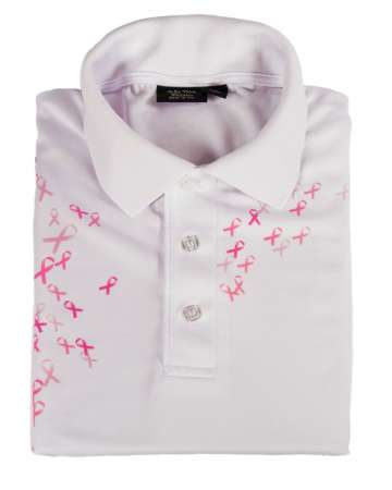  Made in USA Breast Cancer Awareness Men's Polo