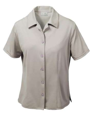 368-AQD Ladies' Dry Wicking Camp Shirt