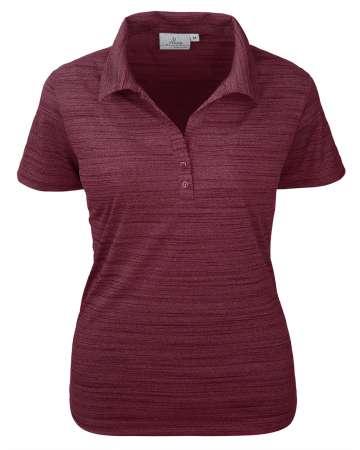 380-TSJ Ladies' Tiger Stripe Jersey Y-Placket Polo