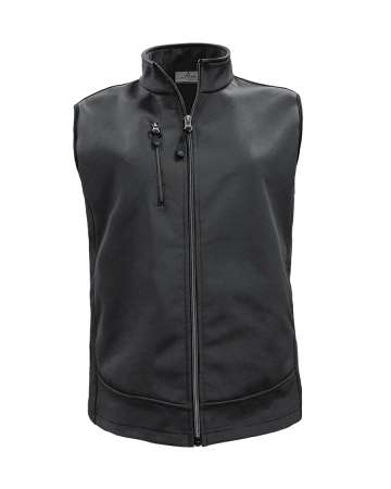 929-S3F Ladies' 3 Layers Soft Shell Full Zip Vest