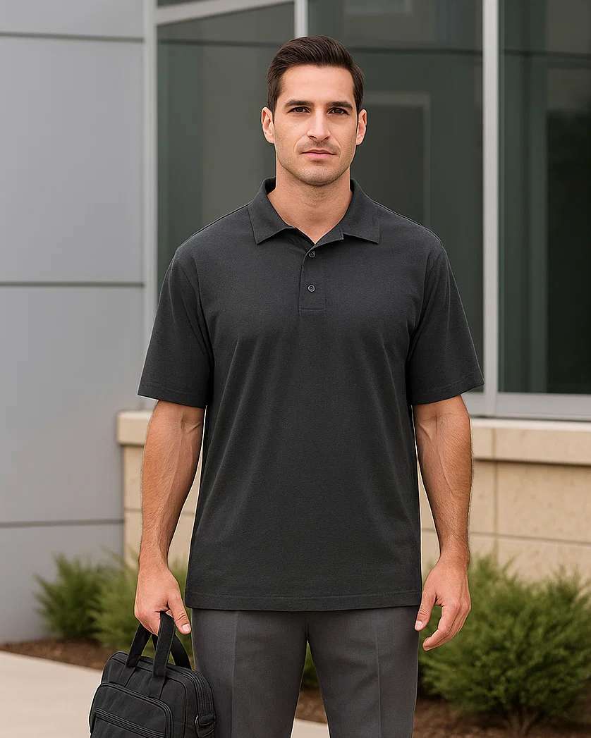 1301-DSJ Men's Double Sueded Jersey Polo - PRODUCTS
