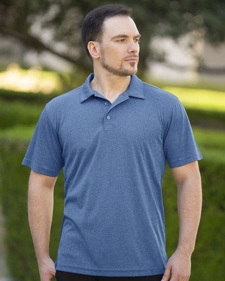 1313-DNR Men's Reflective Print Polo