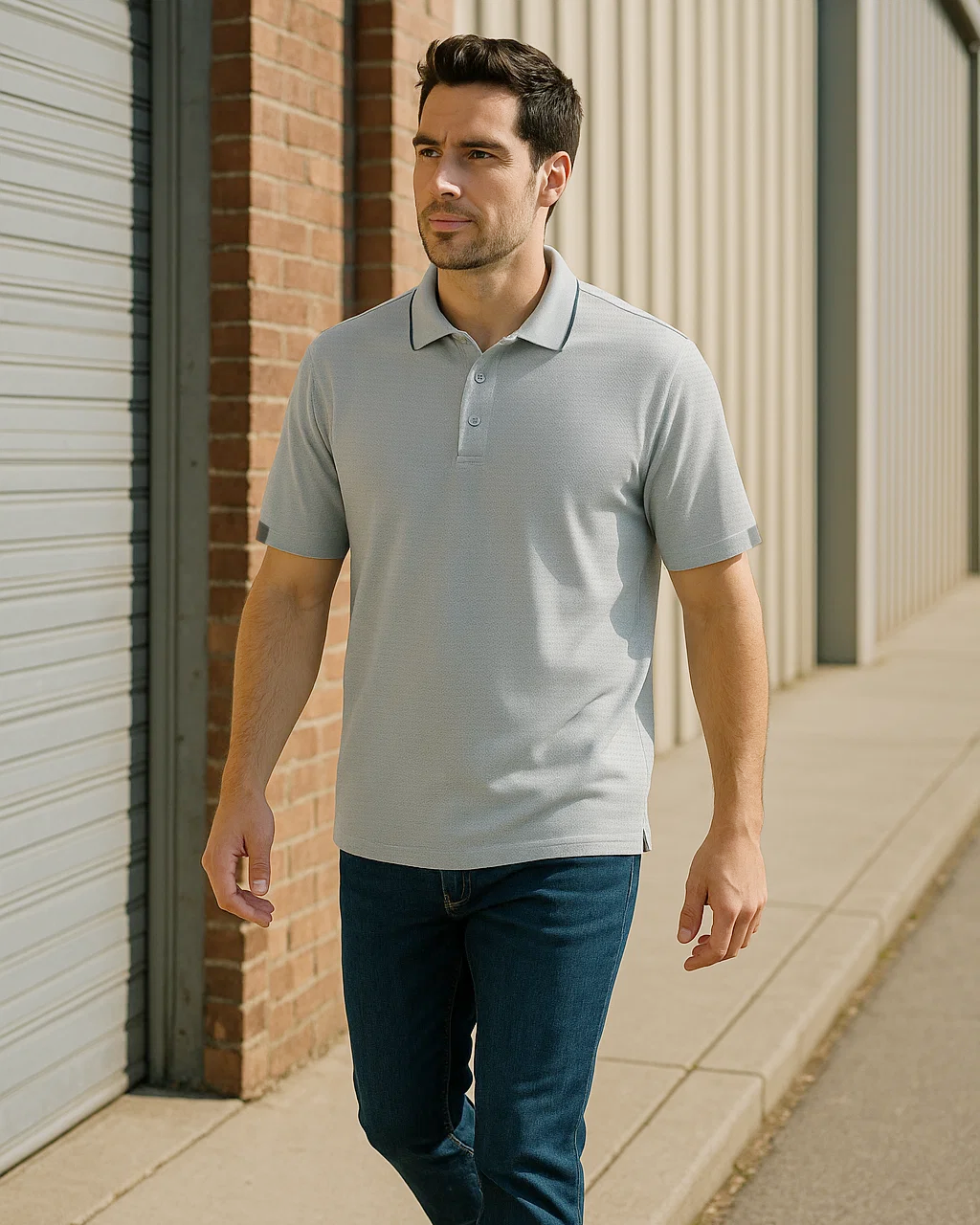 1353-BCM Men's Bamboo Charcoal Mesh Polo - POLOS - PRODUCTS