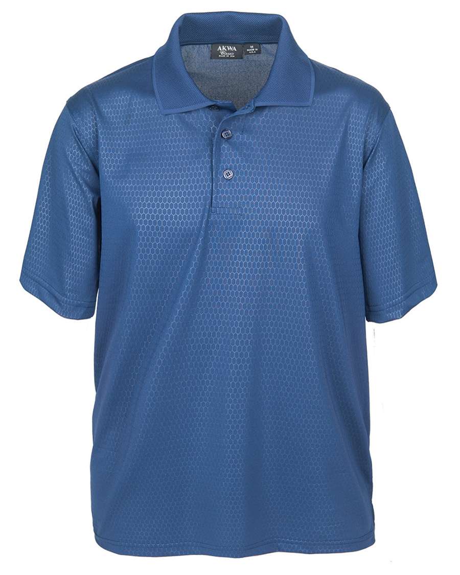 AKWA 1365-EMB Embossed Men's Polo