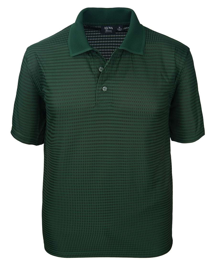 Made in USA 1368-DNC Men's Polo Drop Needle Check
