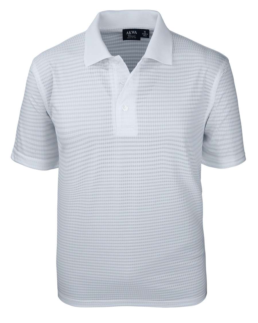 Made in USA 1368-DNC Men's Polo Drop Needle Check