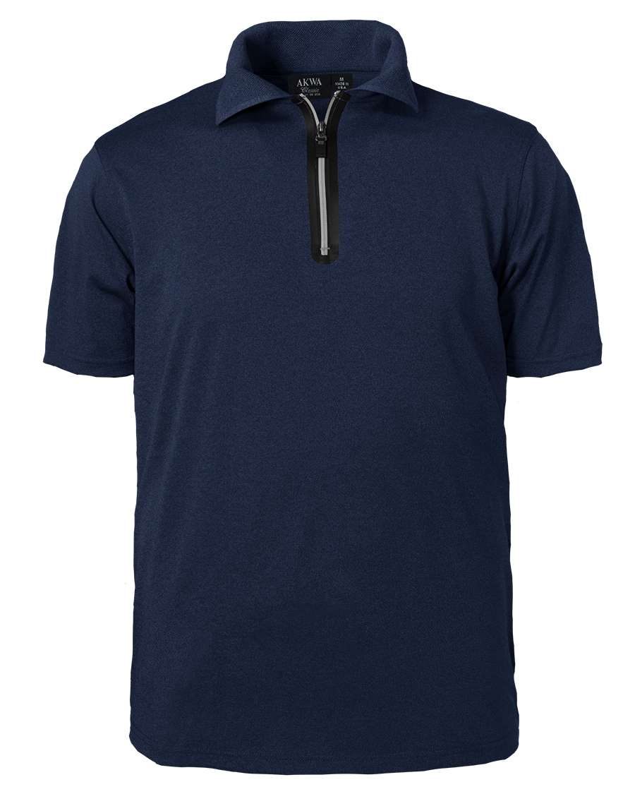 1442-AQD Men's Aqua-Dry 1/4 Zip Polo - POLOS - PRODUCTS