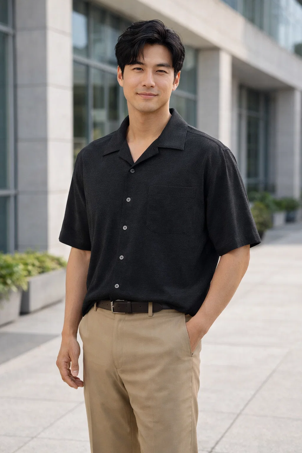 1601-MFI Men's Microfiber Camp Shirt