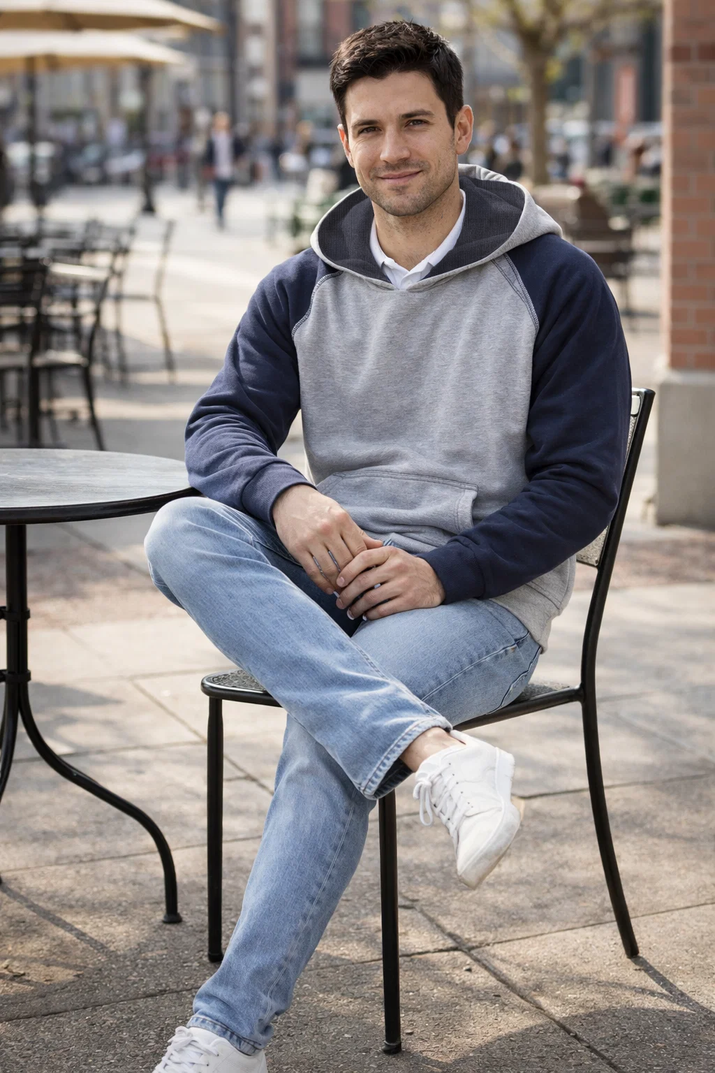 AKWA 1737-CVC Two-Tone Hoodie