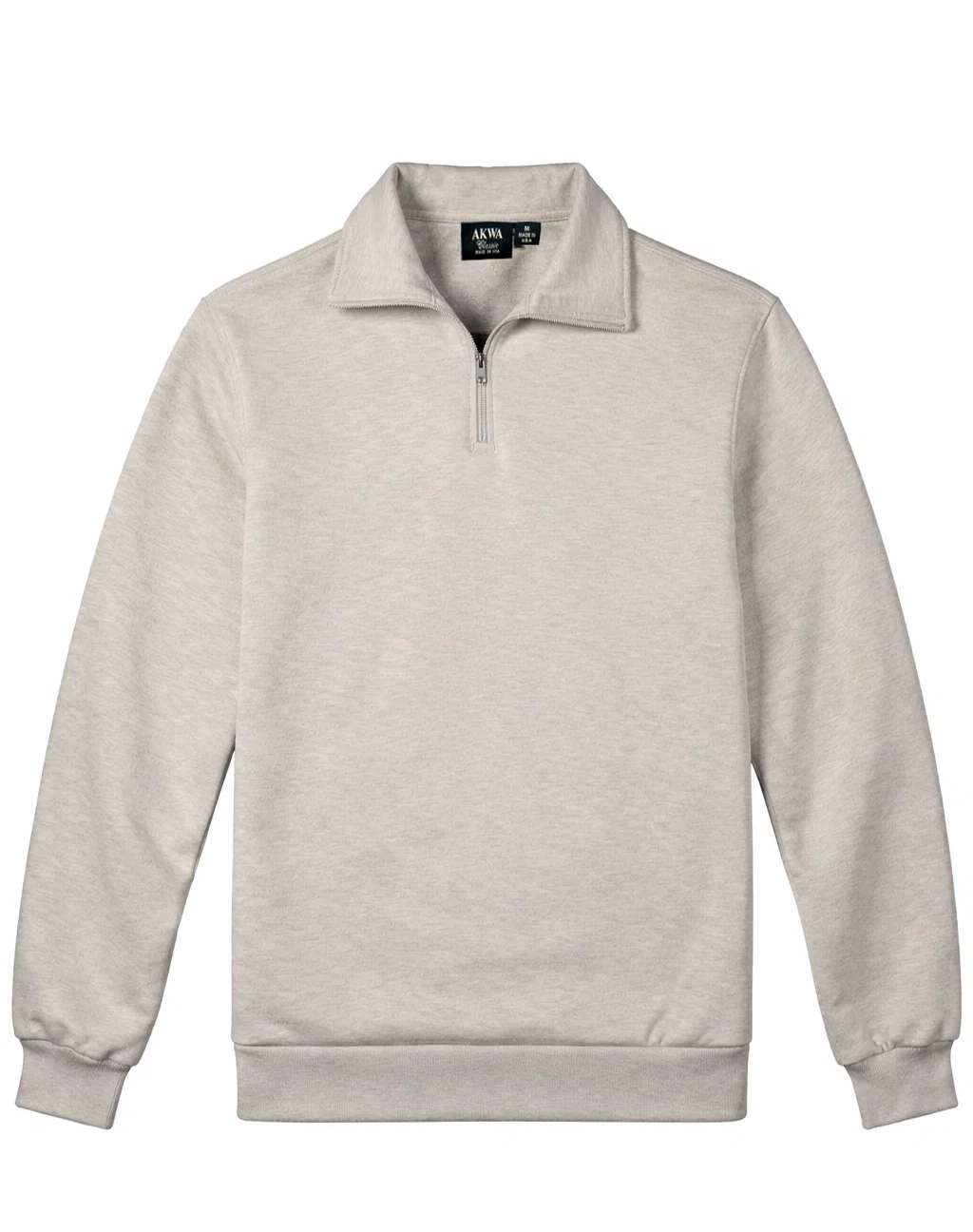AKWA 1741-CVC Men's 1/4 Zip Fleece