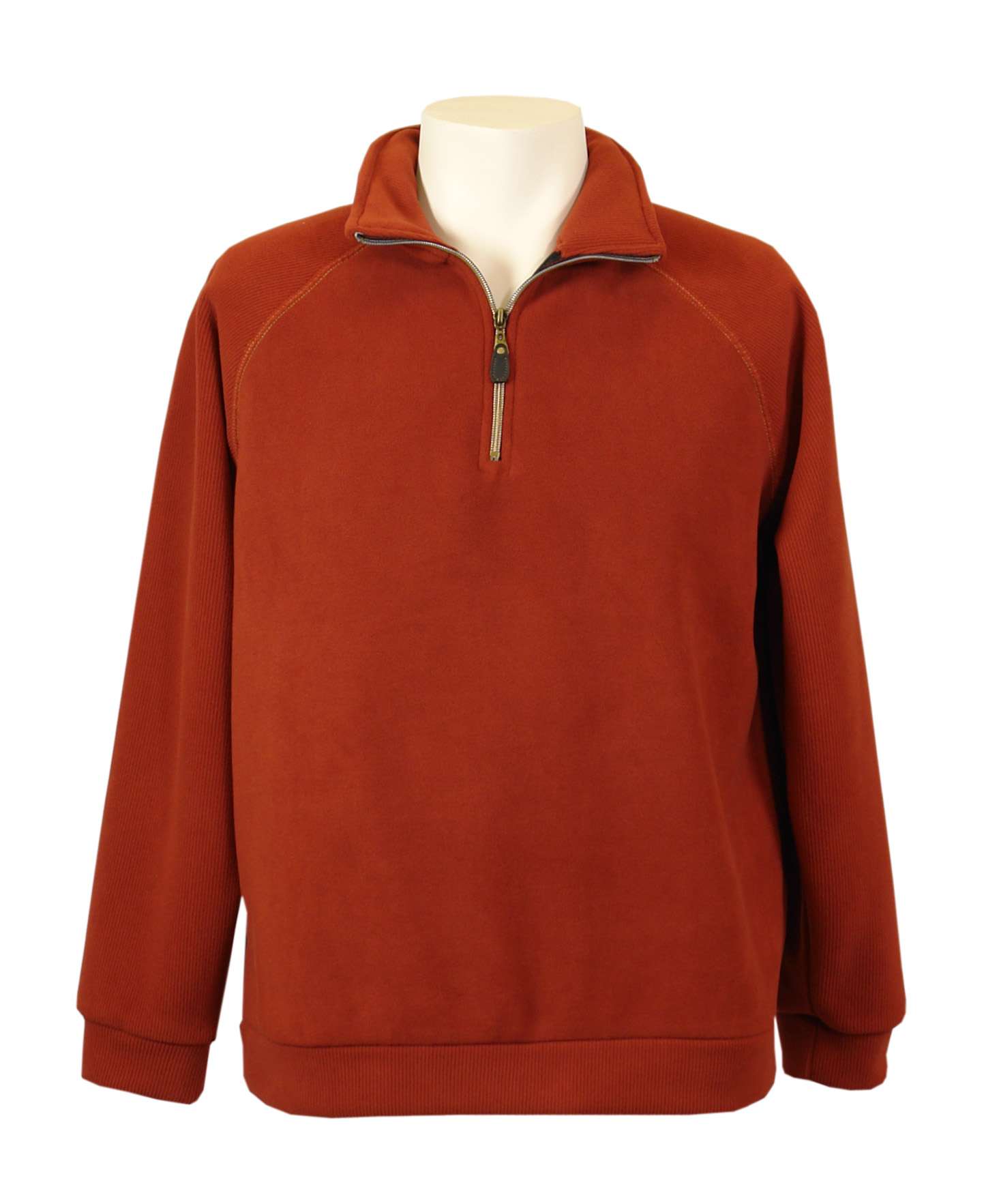 1742-CBF Men's Corduroy Bonded Fleece 1/4 Zip Pullover