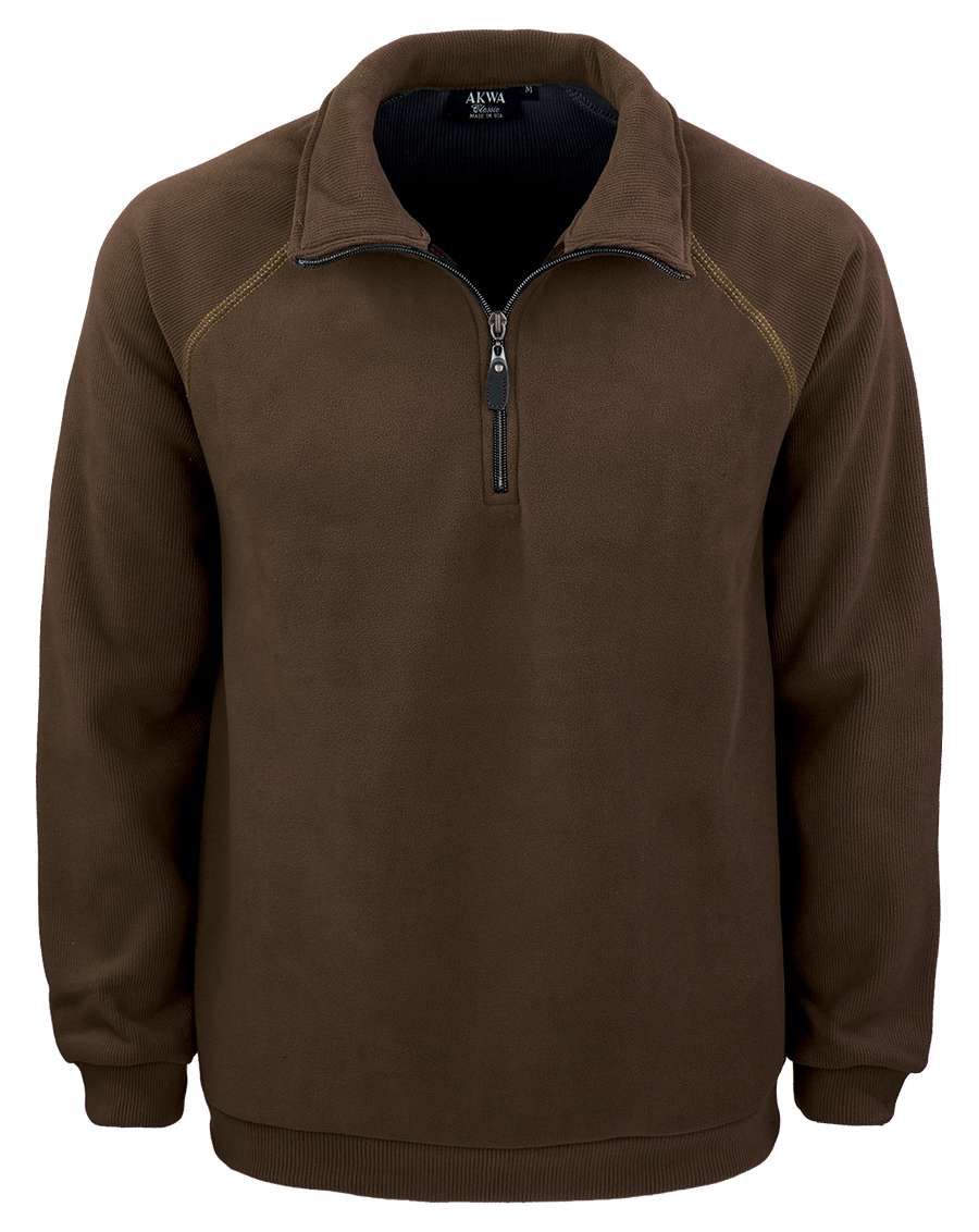 1742-CBF Men's Corduroy Bonded Fleece 1/4 Zip Pullover