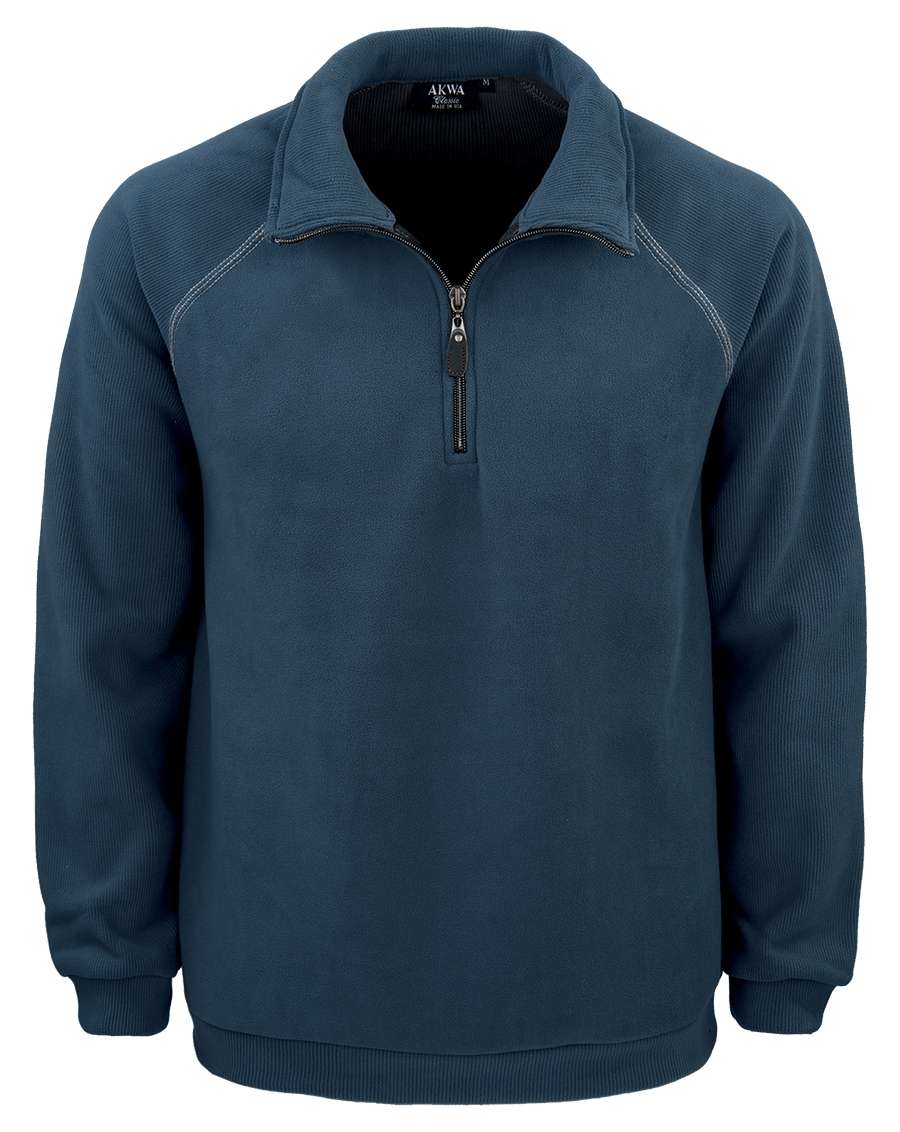 1742-CBF Men's Corduroy Bonded Fleece 1/4 Zip Pullover