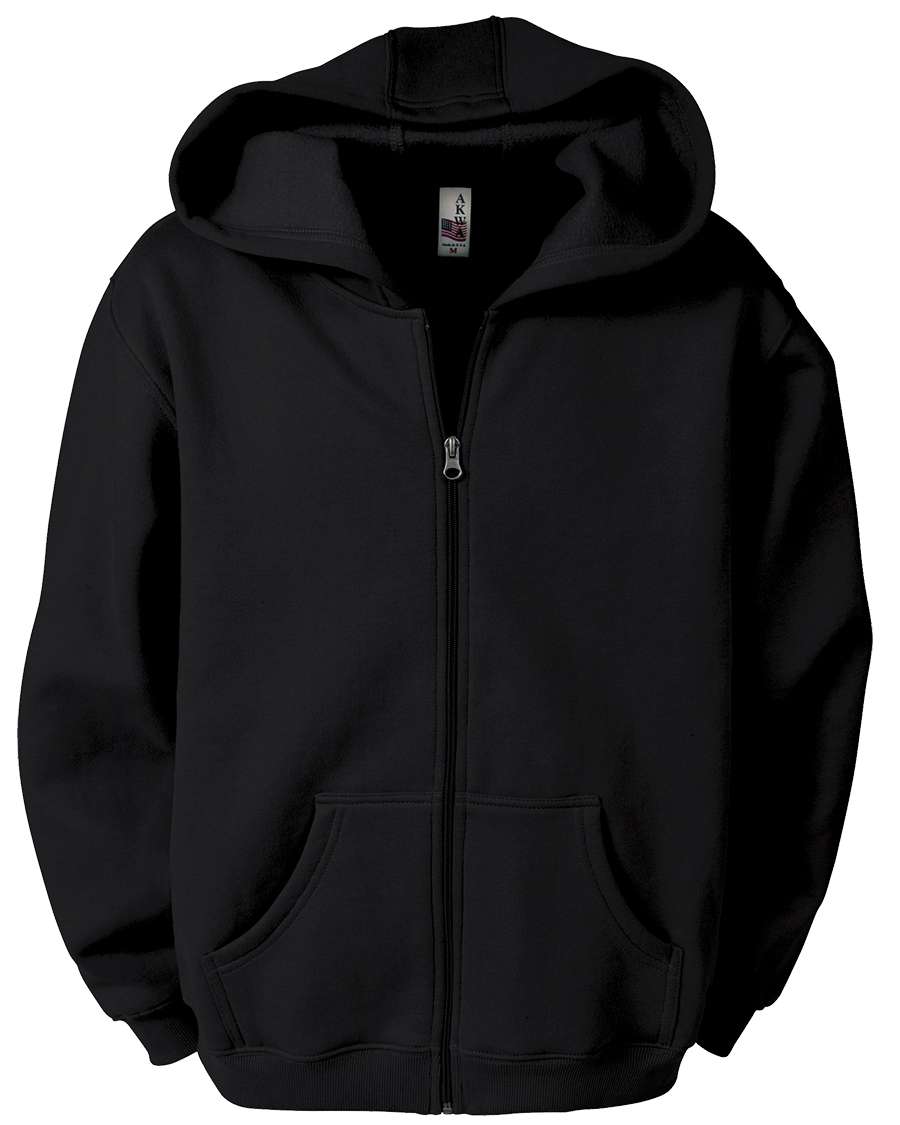 AKWA 1746-CVC Men's Full Zip Fleece Hoodie