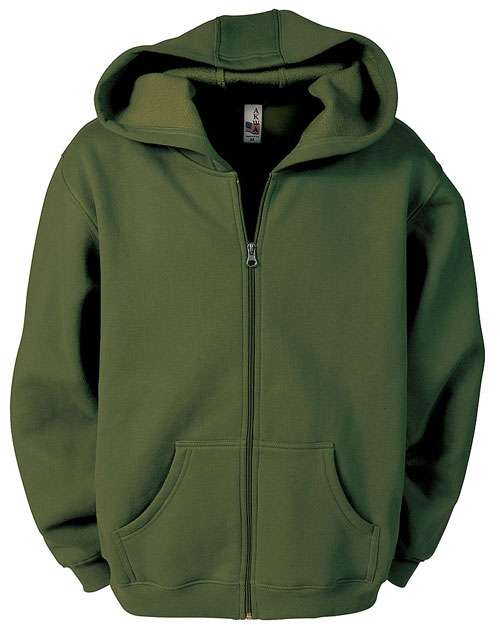 AKWA 1746-CVC Men's Full Zip Fleece Hoodie