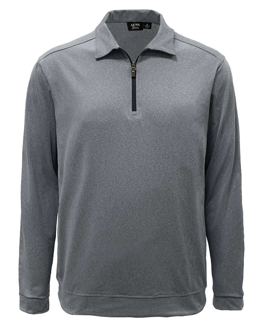 2401-DSJ Men's Double Sueded Jersey L/S 1/4 Zip Polo - PRODUCTS
