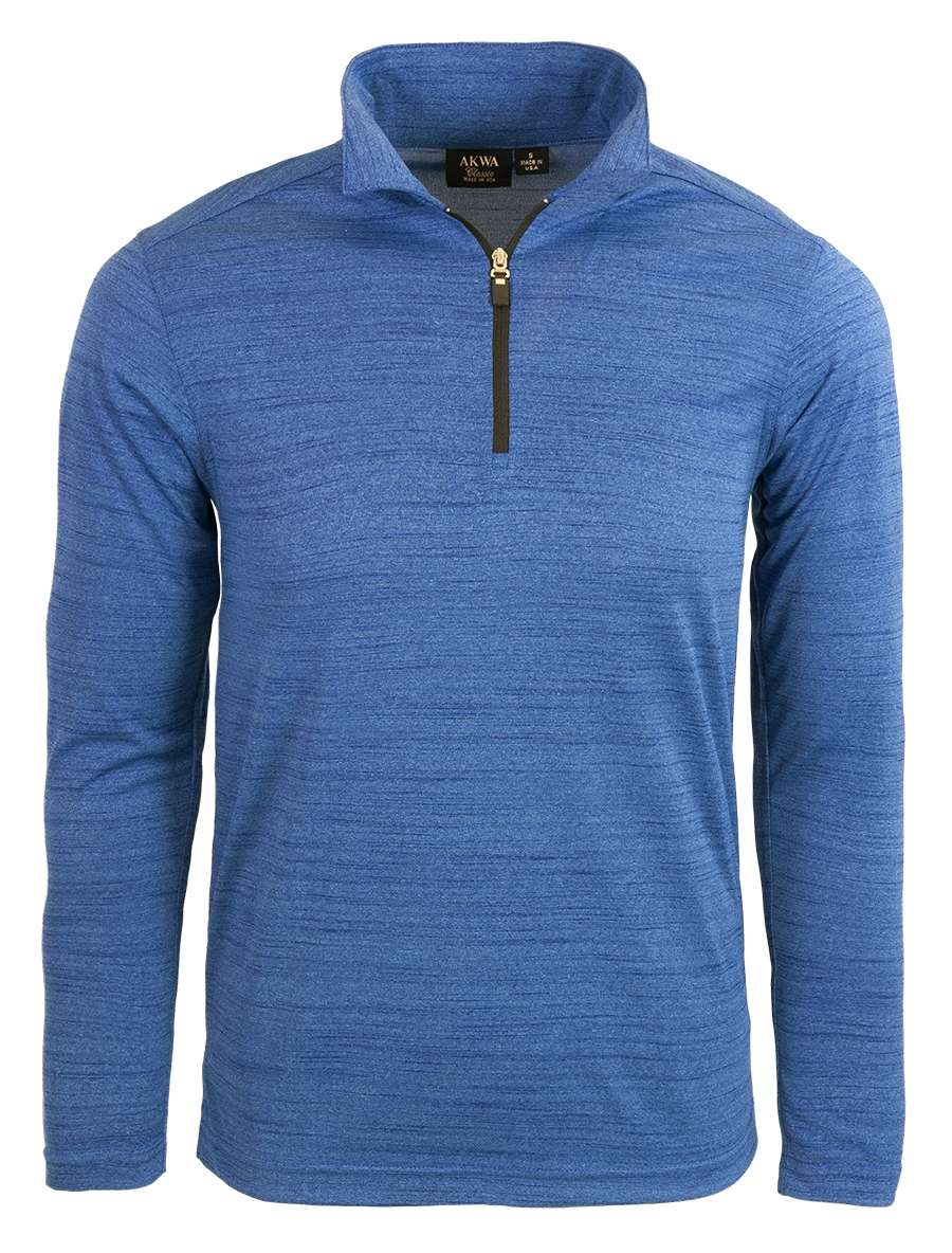 Made in USA Men's Long Sleeve Quarter Zip Polo Made in USA Men's Long Sleeve Quarter Zip Polo