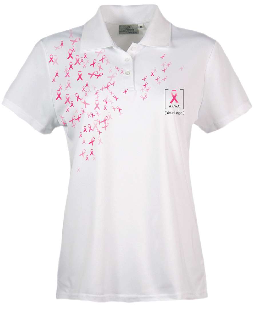 Polo breast cancer on sale shirt