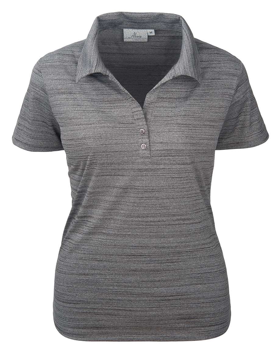 380-TSJ Ladies' Tiger Stripe Jersey Y-Placket Polo 380-TSJ Ladies' Tiger Stripe Jersey Y-Placket Polo