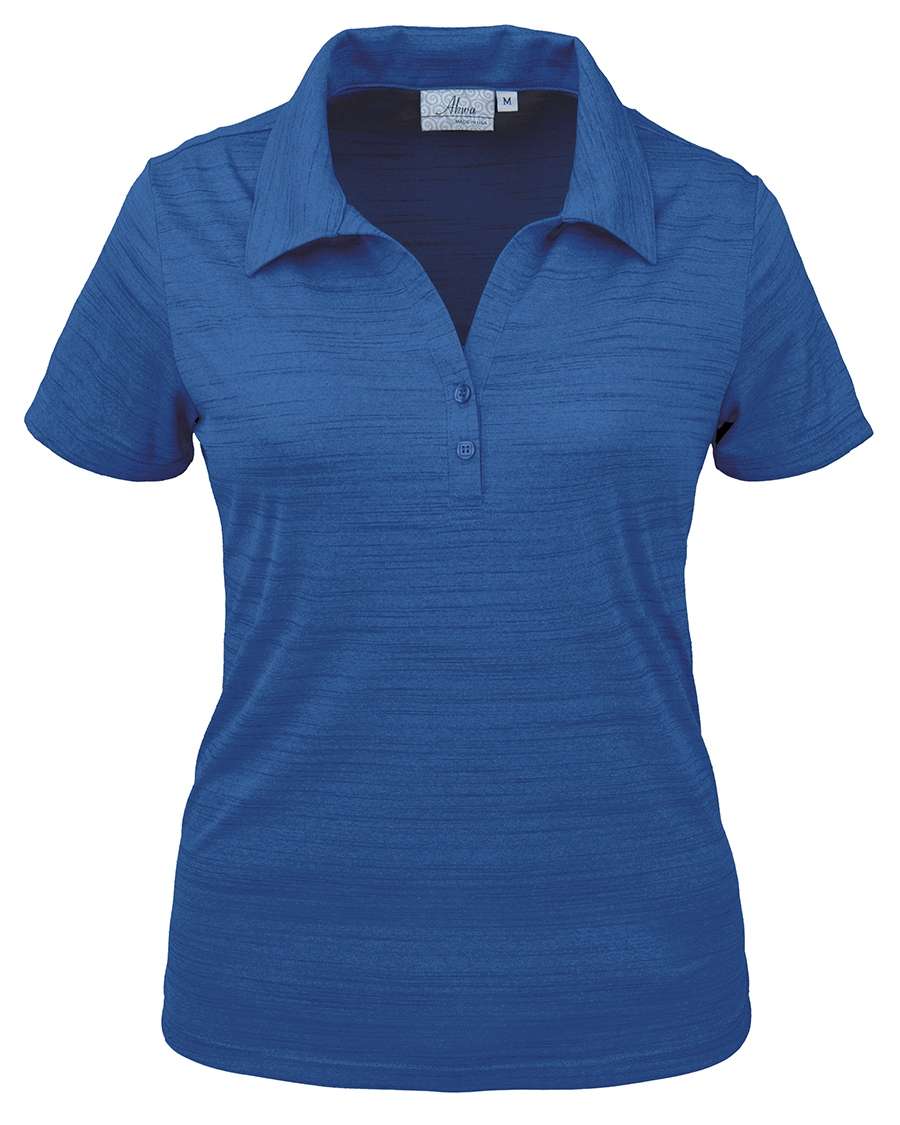 380-TSJ Ladies' Tiger Stripe Jersey Y-Placket Polo