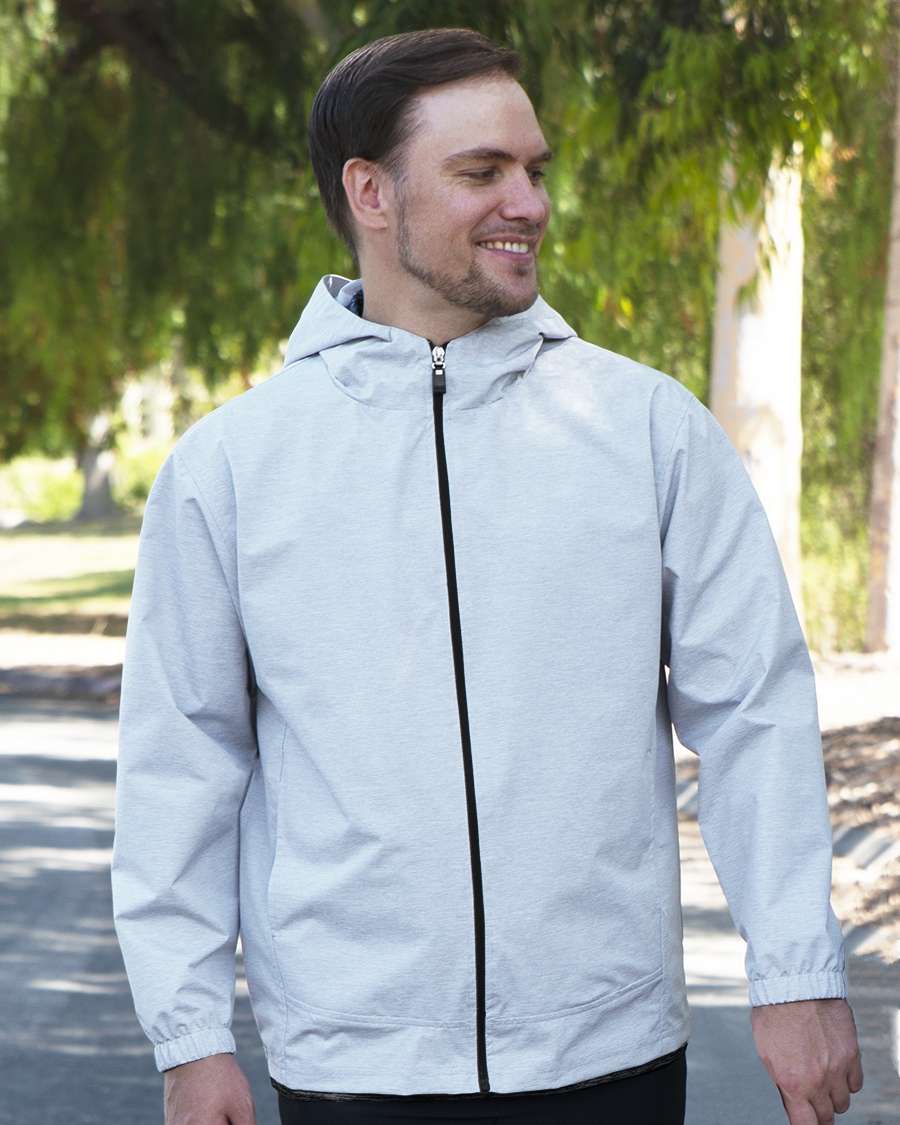Made in USA 9306-WBK Men's Full Zip Wind Jacket Water Repellent