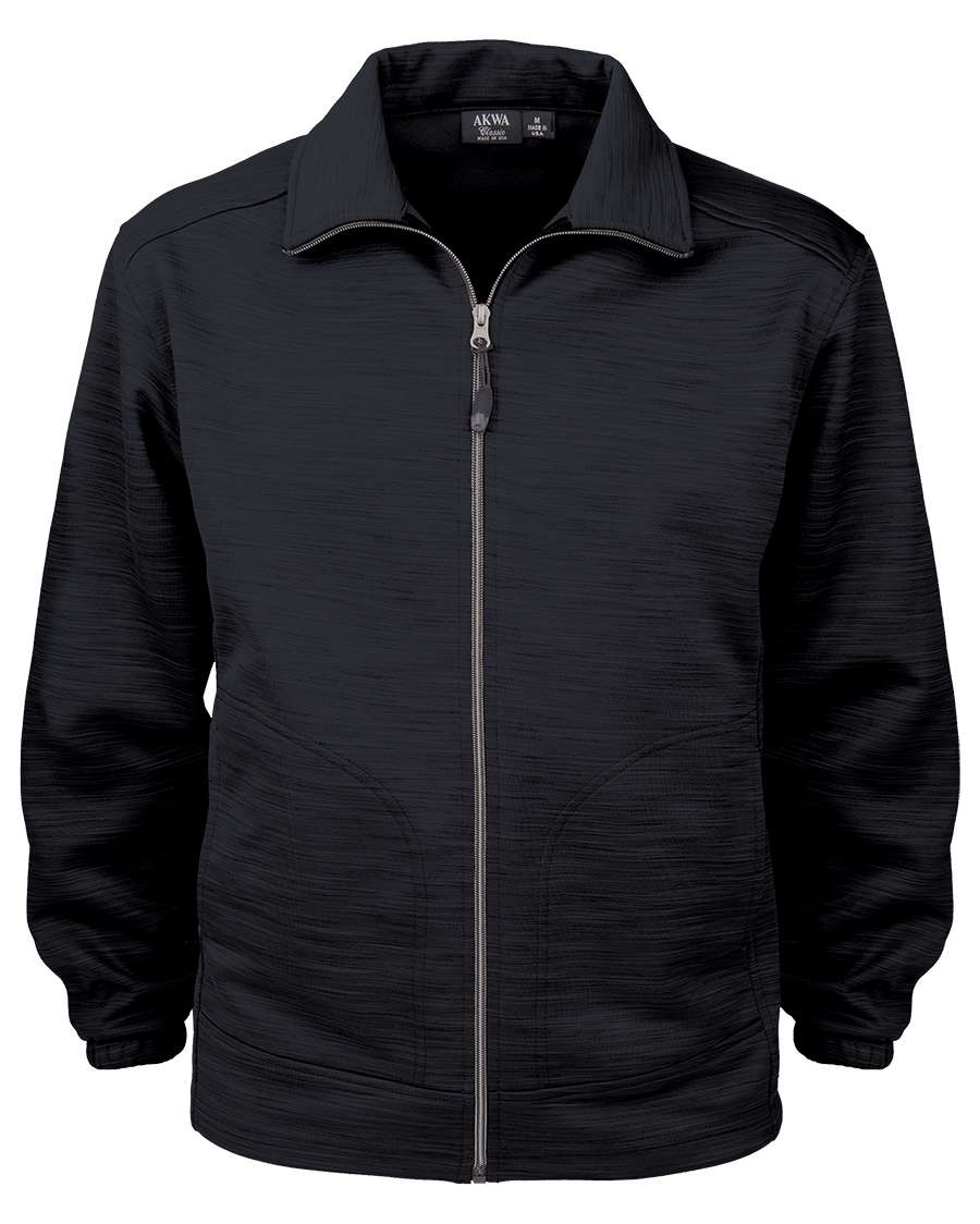 Made in USA 9645-TSF Men's Full Zip Jacket Tiger Stripe Fleece