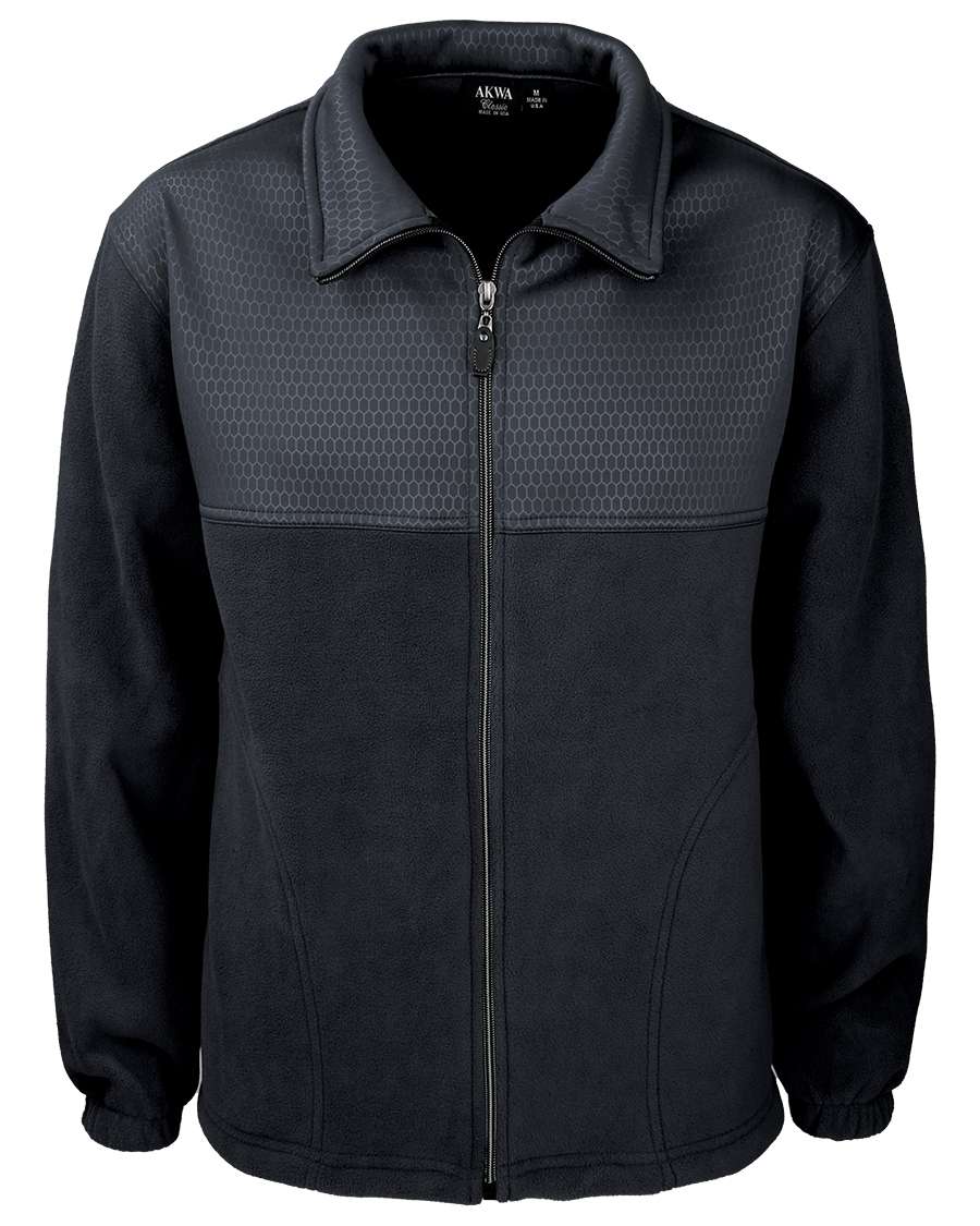 9682-SSE Men's Soft Shell Embossed Full Zip Jacket