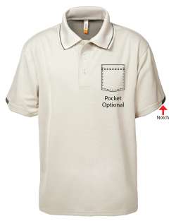 1353-BCM Men's Bamboo Charcoal Mesh Polo