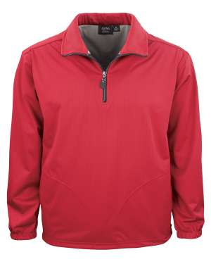 1419-BDJ Men's Bonded Jersey 1/4 Zip Windshirt 