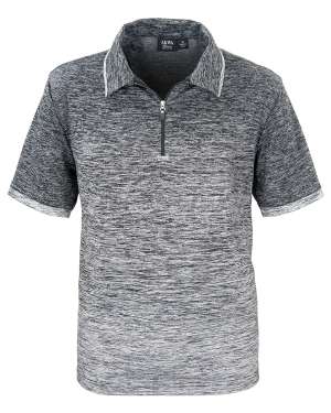 1481-OBJ Men's 1/4 Zip Ombre Polo