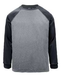 1011-BDI Men's Bonded Interlock Raglan Athleisure L/S Crew Sweatshirt